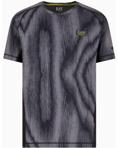 EA7 Dynamic Athlete T-shirt In Ventus7 Technical Fabric - Gray