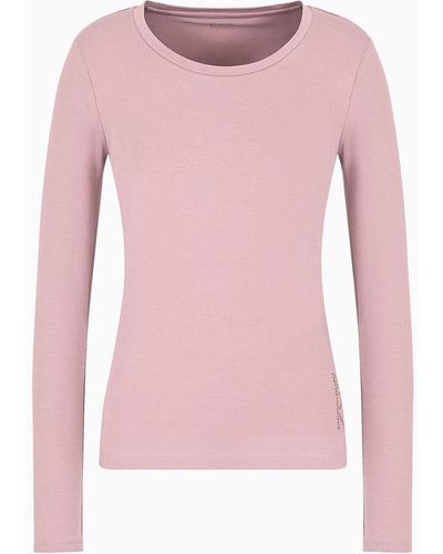 EA7 Long Sleeves T-shirts - Pink