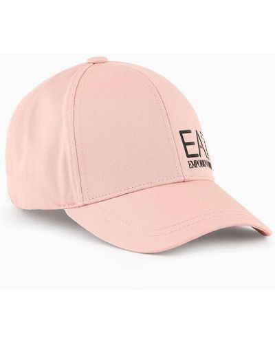 EA7 Cotton Baseball Cap - Pink