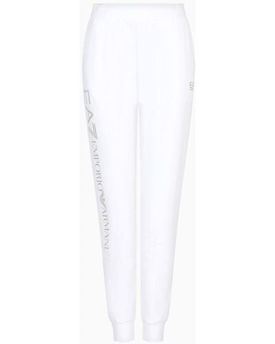 EA7 Pantaloni Joggers Shiny - Bianco