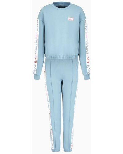 EA7 Dynamic Athlete Tracksuit In Asv Natural Ventus7 Technical Fabric - Blue