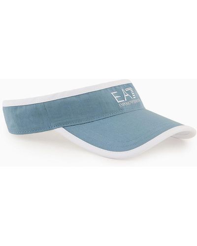EA7 Tennis Pro Cotton Visor - Blue