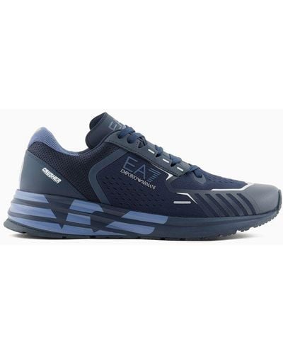 EA7 Crusher Distance Reflex Sneakers - Blue