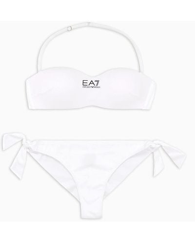 EA7 Bandeau-bikini Mit Logo - Mehrfarbig