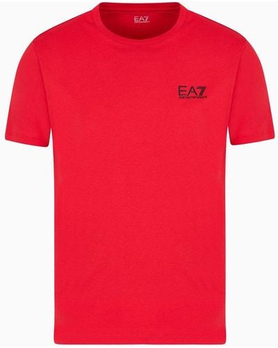 EA7 Pima Cotton Core Identity T-shirt - Red