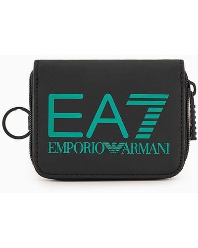 EA7 Wallet With Oversized Logo - Green
