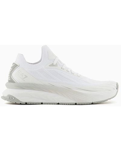 EA7 Sneakers Crusher Distance Sonic Knit - Bianco