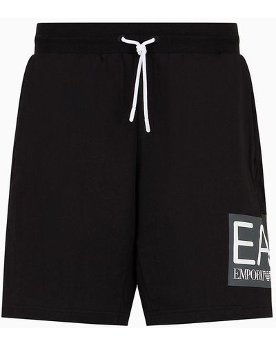 EA7 Bermuda Visibility In Cotone - Nero