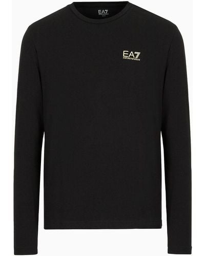 EA7 Core Identity Long-sleeved T-shirt - Black
