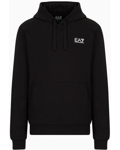 EA7 Core Identity Hooded Sweatshirt - Black