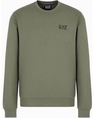 EA7 Core Identity Sweatshirt Mit Rundhalsausschnitt - Grün