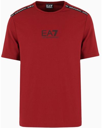 EA7 Relaxed Fit T-shirts - Red