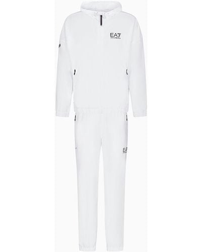 EA7 Tennis Pro Tracksuit In Ventus7 Technical Fabric - White