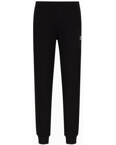 EA7 Core Identity Cotton Sweatpants - Black