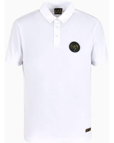 EA7 Polo Soccer In Misto Viscosa Stretch - Grigio