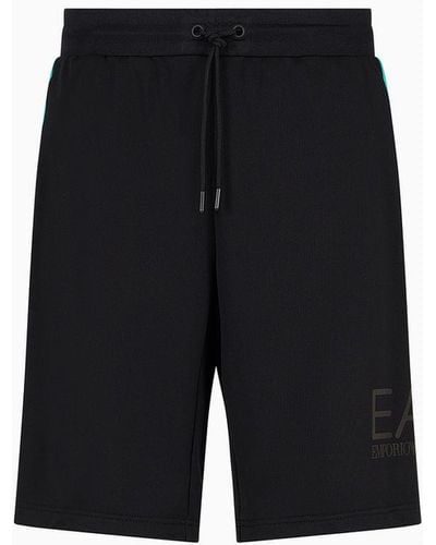 EA7 Visibility Bermuda Shorts In Technical Fabric - Black