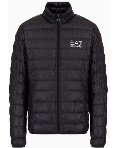 EA7 Packable Core Identity Puffer Jacket - Black