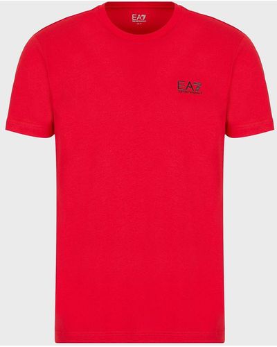 EA7 Pima Cotton Core Identity T-shirt - Red