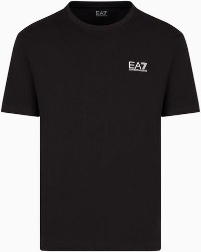 EA7 Pima Cotton Core Identity T-shirt - Black