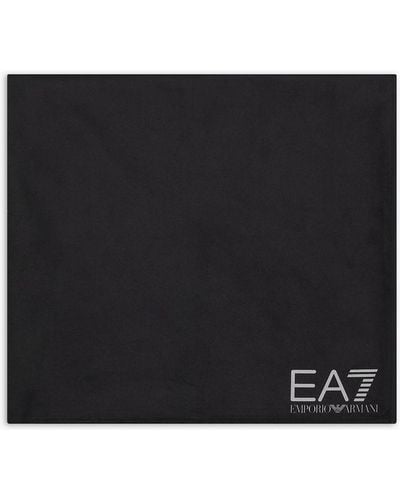 EA7 Water Sports Microfibre Beach Towel - Black