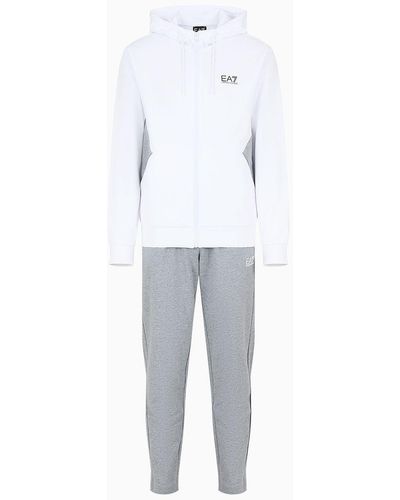 EA7 Cotton Visibility Tracksuit - White