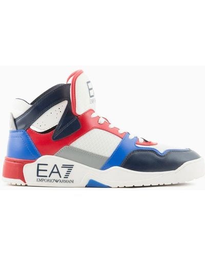 EA7 New Basket Sneaker - Blau