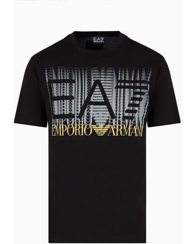 EA7 Graphic Series Cotton T-shirt - Black