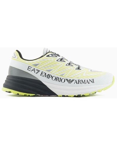 EA7 Crusher Distance Trail Trainers - White