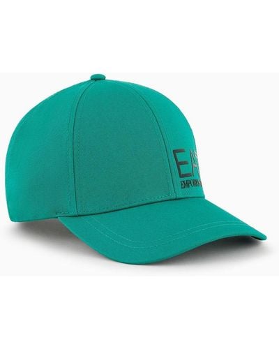 EA7 Baseballcap Aus Baumwolle - Grün