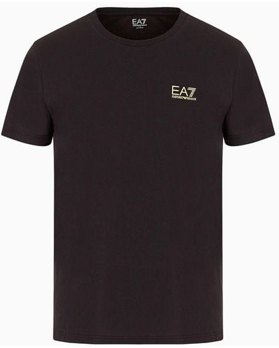 EA7 T-shirt Core Identity In Cotone Pima - Nero