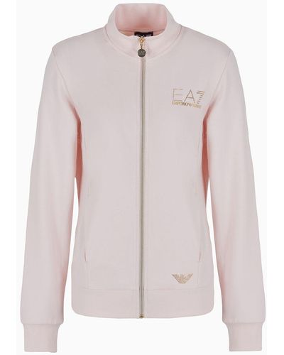 EA7 Evolution Sweatshirt Mit Reißverschluss - Pink