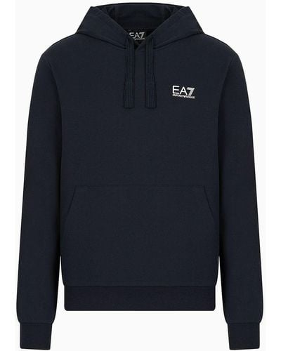 EA7 Core Identity Sweatshirt Mit Kapuze - Blau