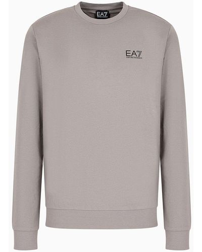 EA7 Core Identity Crew-neck Sweatshirt - Grey
