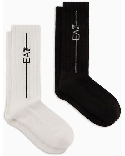 EA7 Terrycloth Training Socks - Black
