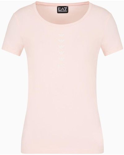 EA7 T-shirt Slim Fit - Rosa
