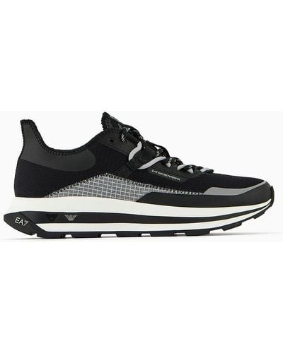 EA7 Altura Summer Black And White Trainers