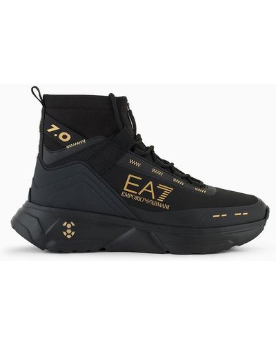 EA7 7.0 Winter Iced Tortoise High-top Trainers - Black