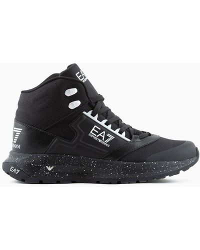 EA7 Ice Altura Ankle Boots - Black