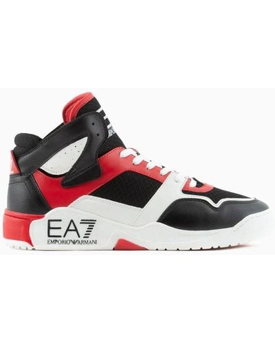 EA7 New Basket Sneakers - White