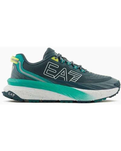 EA7 Crusher Distance Sonic Trail Sneakers - Green