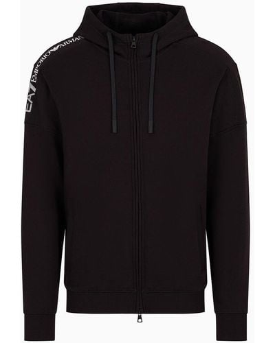 EA7 Zip-up Sweatshirts - Black