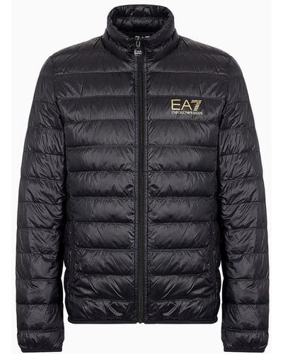 EA7 Packable Core Identity Puffer Jacket - Black
