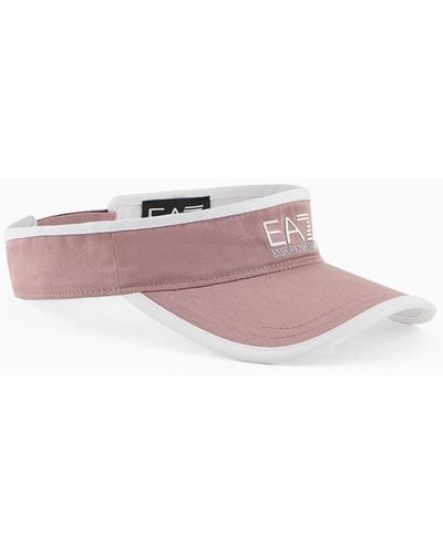 EA7 Tennis Pro Cotton Visor - Pink