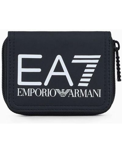 EA7 Wallet With Oversized Logo - Black