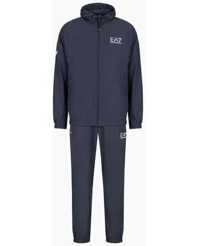 Emporio Armani Tennis Pro Tracksuit In Ventus7 Technical Fabric - Blue