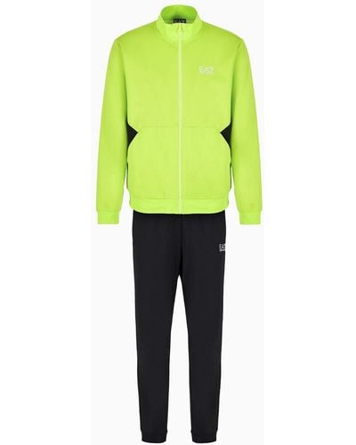 EA7 Visibility Tracksuit In Asv Recycled Fabric - Black