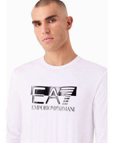 EA7 Long-sleeve t-shirts for Men | Black Friday Sale & Deals up to 71% off  | Lyst