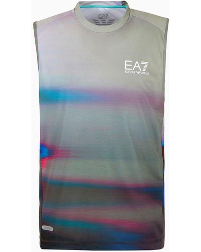 EA7 Tennis Pro Tanktop Aus Ventus7-funktionsgewebe - Blau