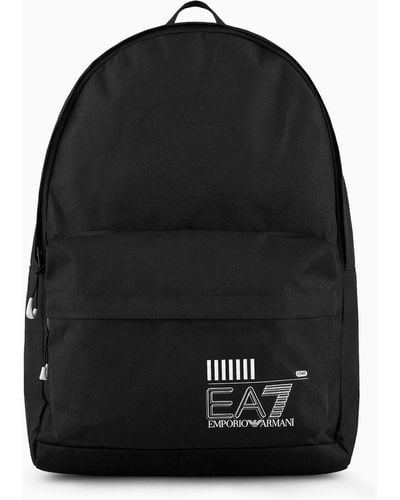 EA7 Recycled Fabric Train Core Backpack Asv - Black