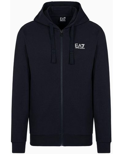 EA7 Core Identity Hooded Sweatshirt - Blue